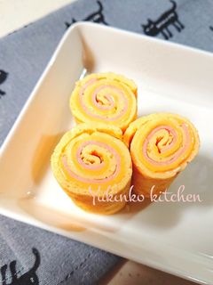 くるくる巻いて☆うずまき卵焼き-レシピのメイン写真