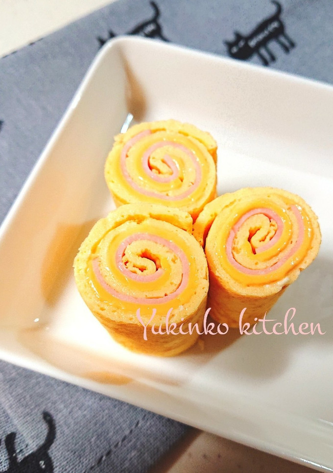 くるくる巻いて☆うずまき卵焼き-レシピのメイン写真