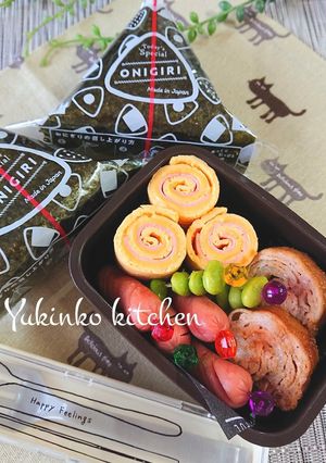 おにぎり弁当☆ちょっと可愛く見えるおかず-レシピのメイン写真