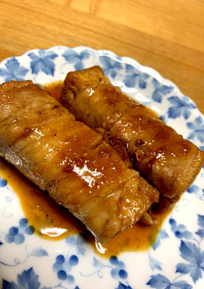 厚揚げの肉巻き☆白米すすむ焼肉のタレ味-レシピのメイン写真