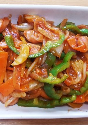 野菜のケチャップ炒め-レシピのメイン写真