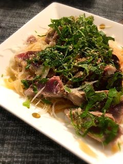 旬♡初鰹のたたきサラダ-レシピのメイン写真