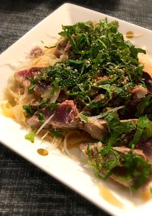 旬♡初鰹のたたきサラダ-レシピのメイン写真