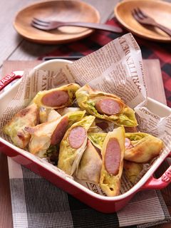 子ども大好き♪ホットドック風春巻き-レシピのメイン写真