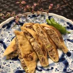 รูปของ 糖質オフおつまみ♬ 鯖缶のキツネ焼き