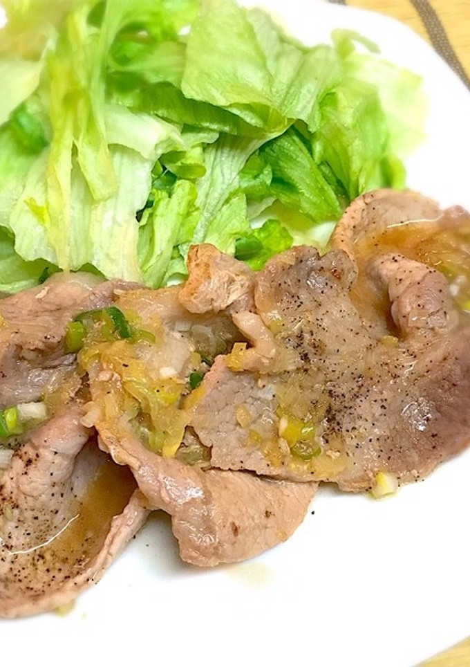 ネギ塩生姜焼き♪-レシピのメイン写真