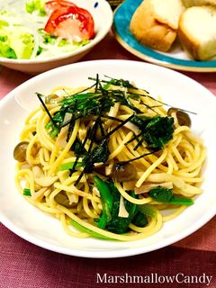 ほうれん草&きのこ&ベーコンの和風パスタ-レシピのメイン写真
