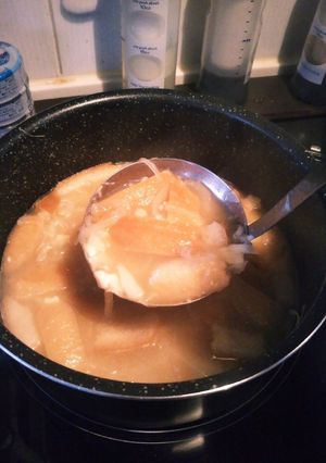 パンの耳消費!オニオンスープグラタン-レシピのメイン写真