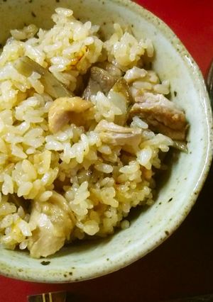 かんたん鶏ごぼう炊き込みご飯-レシピのメイン写真