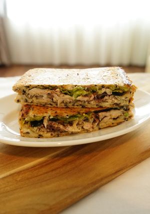 胡麻食パンのサバサンド-レシピのメイン写真