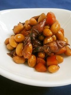 ホタルイカと大豆の煮物-レシピのメイン写真