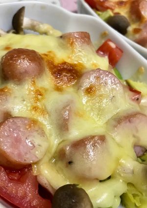 固い熟してないアボカドのチーズ焼き-レシピのメイン写真