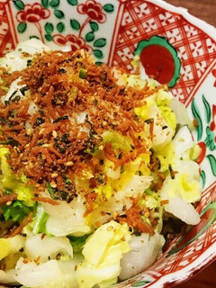 白菜のちりめん山椒和え-レシピのメイン写真