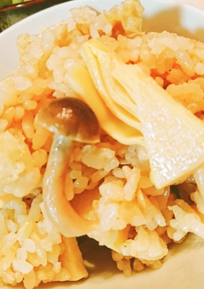 簡単❤たけのこ＆しめじの炊き込みご飯♪-レシピのメイン写真