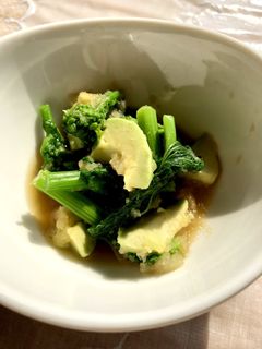 アボカドと菜の花大根おろしの和え物-レシピのメイン写真