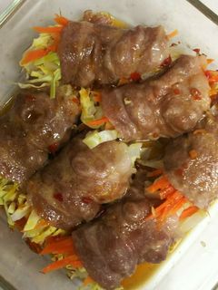 春キャベツで豚肉巻き(*^^*)-レシピのメイン写真