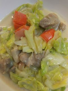 春キャベツでクリームシチュー☆-レシピのメイン写真