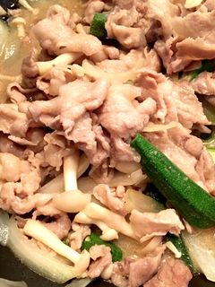 豚肉とオクラのだしマヨ炒め-レシピのメイン写真