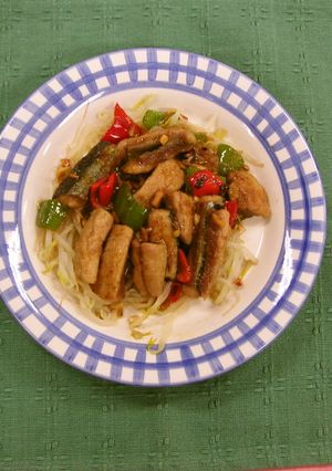 ピーナッツとさんまの中華煮（健康食）-レシピのメイン写真