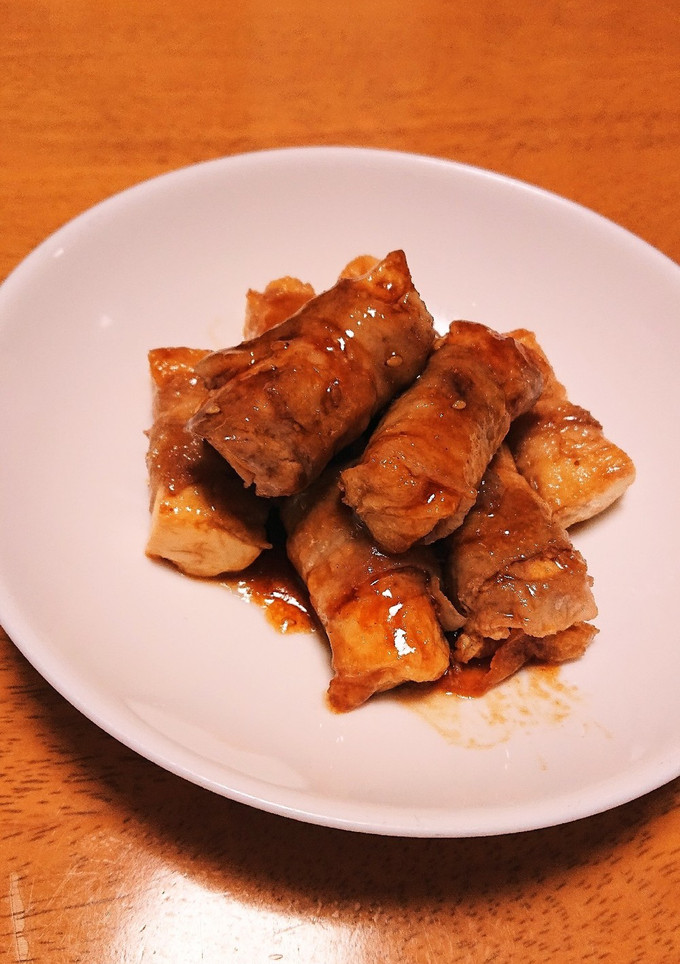 厚揚げの肉巻き♪-レシピのメイン写真