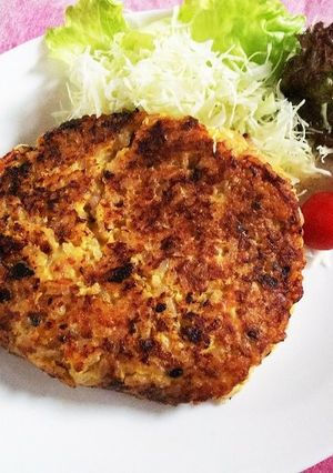 十五穀米で、ご飯バーグ（味噌味）ランチ☆-レシピのメイン写真