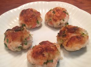 干しエビと青ネギの白えびだし風味焼き-レシピのメイン写真