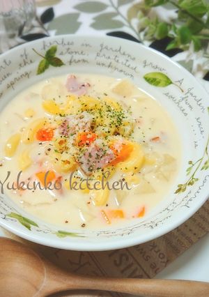 チーズクリーム☆スープパスタ-レシピのメイン写真