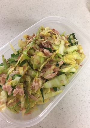 春キャベツのツナかつお節サラダ-レシピのメイン写真