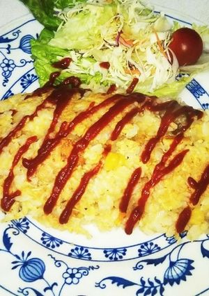 焼きオムライス（血管ダイエット1337）-レシピのメイン写真