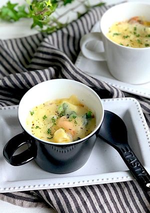 電子レンジで簡単!マグカップキッシュ-レシピのメイン写真