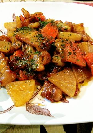 ご飯にピッタリ✨豚肉と大根のカレー炒め✨-レシピのメイン写真