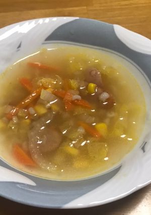 もち麦入り野菜スープ-レシピのメイン写真
