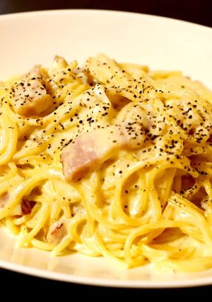 ワンパン！生クリーム不要カルボナーラ-レシピのメイン写真
