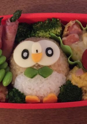 キャラ弁 ポケモン モクロー 簡単!-レシピのメイン写真