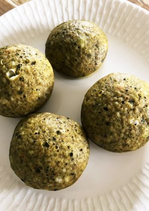 HMでほうれん草ときな粉の蒸しパン-レシピのメイン写真