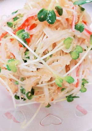 ラー油ほんのりお揚げと大根さっぱりサラダ-レシピのメイン写真