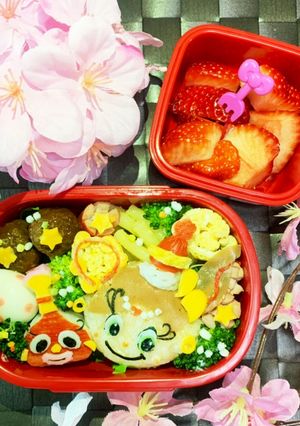 アクビちゃん 弁当 キャラ弁 壺-レシピのメイン写真