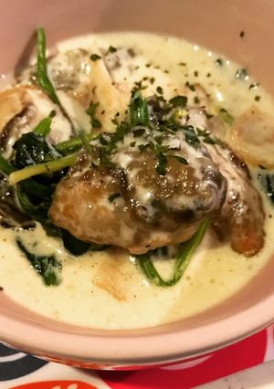 牡蠣とほうれん草の濃厚クリーム煮。-レシピのメイン写真