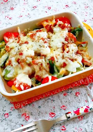 簡単10分☆野菜のオーブン焼き-レシピのメイン写真