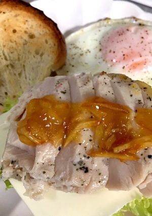 ハーブチキンとマーマレードの満足サンド-レシピのメイン写真