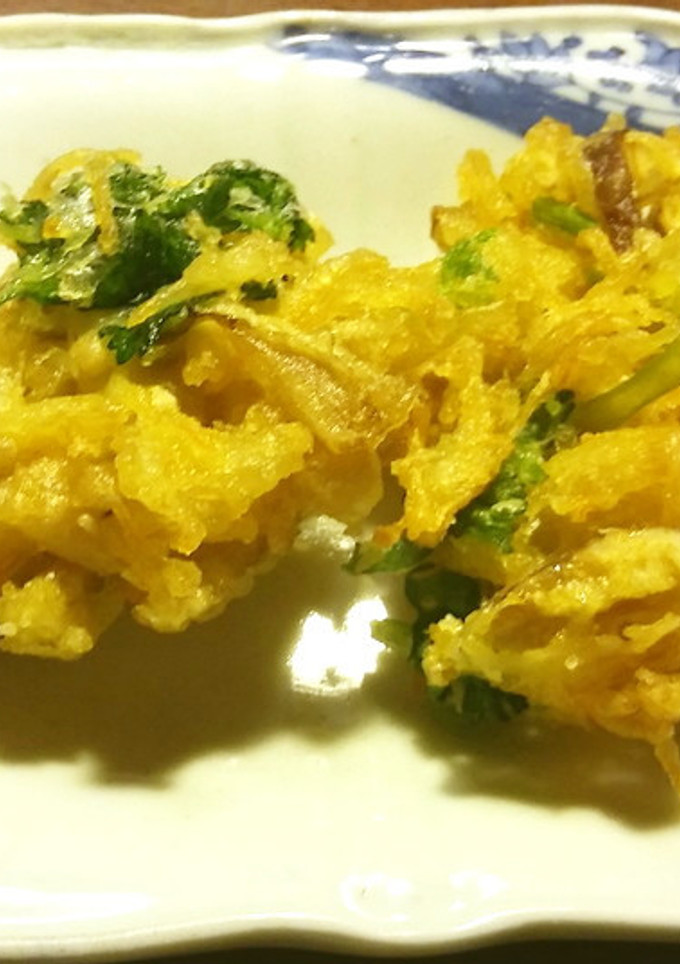 きのことパクチーのかき揚げ-レシピのメイン写真
