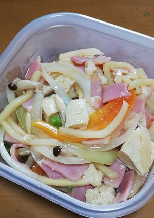 冷凍豆腐とベーコン野菜炒め-レシピのメイン写真