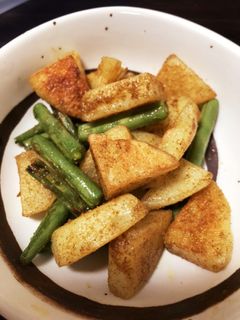 ★お弁当★ジャガイモとインゲンカレー炒め-レシピのメイン写真