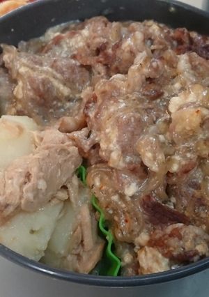 美味✨ビーフとしらたきと崩し豆腐の煮込み-レシピのメイン写真