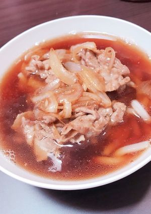 甘辛いお肉がとっても美味しい肉うどん♫-レシピのメイン写真