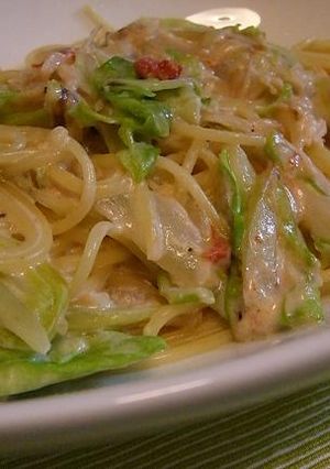 桜海老とキャベツのクリームパスタ-レシピのメイン写真