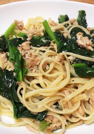 時短☆ツナと縮みほうれん草のパスタ-レシピのメイン写真