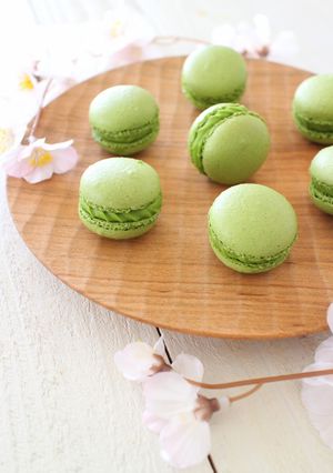 和菓子みたいな♪抹茶マカロン-レシピのメイン写真