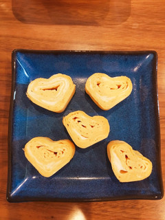 ハートの卵焼き-レシピのメイン写真