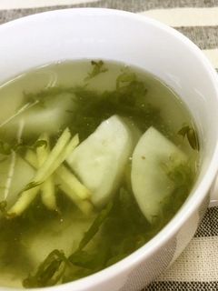 ベジ♪かぶとめかぶのとろとろスープ-レシピのメイン写真